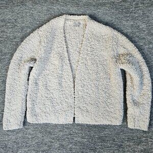 Beautiful Barefoot Dreams Womens Boucle Cardi Sweater in Almond Size Medium EUC